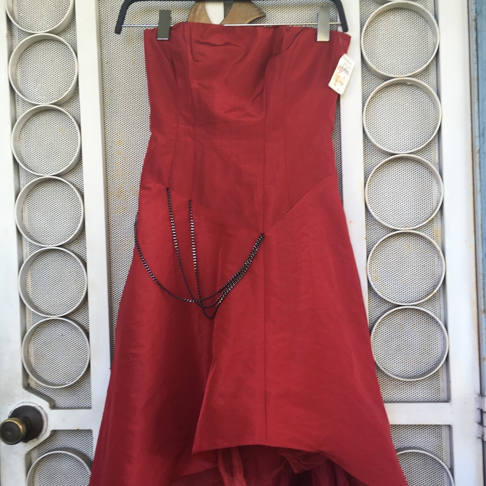 NEW vintage rockabilly prom red mall goth Y2K USA made Coachella steampunk dress